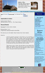 Hidden Valley Church 2004 Design